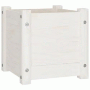 Helloshop26 - Jardinière bac lit surélevé plantes fleurs terrasse jardin d'extérieur 31 x 31 x 31 cm bois de pin massif blanc 02_0038539 - 3000217 Helloshop26 - Jardinière bac lit surélevé plantes fleurs terrasse jardin d'extérieur 31 x 31 x 31 cm bois de pin massif blanc 02_0038539 - 3000217