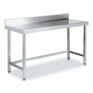 ITALCONCEPT L2G Table Inox Soudee Adossee, 850 x 700 x 1800mm - 3616350013903