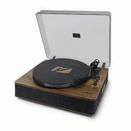 Muse MT-107 BTO Platine vinyle, 33/45 Trs, Bluetooth, USB pour lecture/encodage, Finition Noir et bois - Enceintes Stéréo 2x5W - 3700460206499