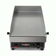 Plancha gaz professionnelle profondeur châssis et plaque inox - PGGCIR2AA-AA-00