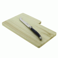 Planche à découper bois avec couteau à fromage - Planche à découper bois avec couteau à fromage -