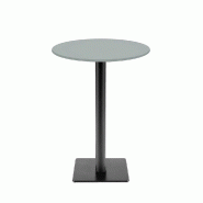 RestooTab - Mange-debout Milan T Ø50cm gris medio - gris fonte TB-MITFF-R50M-GR.MED