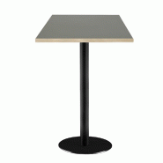 RestooTab - Mange-debout Rome 60x60cm verde comodoro fenix chants couleur bois - vert Bois manufacturé TB-ROMFF-6060M-VER.CO-BOI