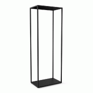 Structure penderie autoportante  L64,2xP39,2xH177cm - noir mat