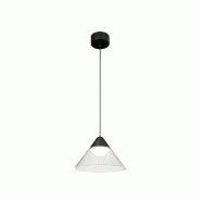 Suspension LED Ark Surface 6W 90º 3000K Noir/Gris, design conique pour intérieur - Beneito & Faure - Éclairage - blanc 8436590203798