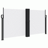 VidaXL Auvent latéral rétractable blanc 120x1200 cm Modèle Atlas Essence Pro - 4004796