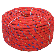 Vidaxl corde de bateau polypropylène 18 mm 50 m rouge 143823