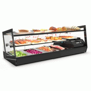 Vitrine réfrigérée à tapas KUBE - 3 niveaux - 4 bacs GN 1/3 ou cuve plane - 970 mm | Sayl Barcelona - Cuve 4 GN 1/3_0