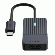 Adaptateur Rapoo UCA-1004 USB-C vers HDMI 4K@60Hz, Gris - 6940056114068