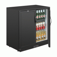 Arrière-bar deux portes pleines pivotantes Série G noir 208L | Polar - GL016 Arrière-bar deux portes pleines pivotantes Série G noir 208L | Polar - GL016