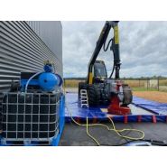 ATLANTIK®-station de lavage et recyclage d'eau sur skid-mobile et aérien- de 1 à 5m3 d'effluents