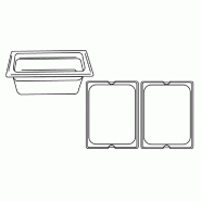 Bac gastronorme 1/2 5,6L 32,5x26,5x10cm inox