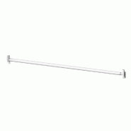 Barre de penderie Round -  tube rond - Pas de 1000 - blanc mat