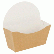 Boîte pour bagel carton brun 12x6x12cm - par 100