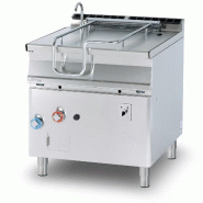Braisière basculante à gaz, cuve en acier inoxydable 80 LT. Structure en acier inoxydable. Dimensions 80x90 h90 cm. Modèle BRM80-98GF/I - 2168