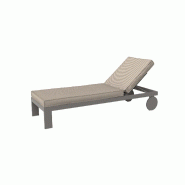 Chaise longue Posidonia - fumé