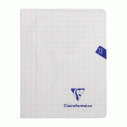 Clairefontaine Lot de 10 Carnet Mimesys A5+, 72p./36 feuilles 90 g/m² piquées, coloris assortis (6), quadr. 10x10 + marge - 3329683003656