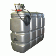 Cuve à fioul 2000L DISTRIFIOUL COMPACT 2000A avec pompe 60L/min - double paroi, volucompteur électronique et jauge mécanique