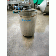 Cuve en acier inoxydable de 220 litres avec roues - référence : c13418