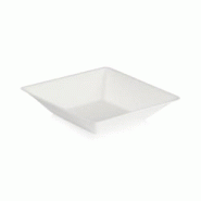 ECOLOMIQUE - 100 Pcs - Assiette carrée blanche en pulpe "Eco-Design" 130x130mm H28mm 250ml - ECO210ECOD1414F - blanc Bagasse ECO210ECOD1414F ECOLOMIQUE - 100 Pcs - Assiette carrée blanche en pulpe "Eco-Design" 130x130mm H28mm 250ml - ECO210ECOD1414F - blanc Bagasse ECO210ECOD1414F
