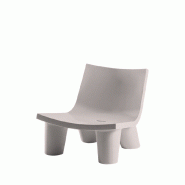 Fauteuil LOW LITA de SLIDE - blanc brume