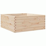 Helloshop26 - Jardinière bac lit surélevé plantes fleurs terrasse jardin 110 x 110 x 46 cm bois de pin massif marron 02_0037316 - 3000213834017 Helloshop26 - Jardinière bac lit surélevé plantes fleurs terrasse jardin 110 x 110 x 46 cm bois de pin massif marron 02_0037316 - 3000213834017