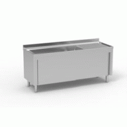 ITALCONCEPT Meuble plonge S700 inox AISI 304 18/10 satiné - 1 bac + égouttoir gauche - L2000xP700mm - inox 8435502556137 ITALCONCEPT Meuble plonge S700 inox AISI 304 18/10 satiné - 1 bac + égouttoir gauche - L2000xP700mm - inox 8435502556137