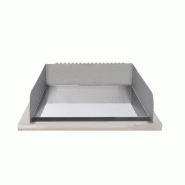 Module plancha chrome dur gaz 35 cm - Plaque acier 15 mm chromée 50 microns | Arilex FLEXI 1PC