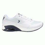 Safety Jogger - Baskets de travail médicales basses sportives à mémoire de forme JUSTIN blanc et bleu marine O1 Blanc / Bleu marine Taille 45 - 45