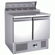 Saladette réfrigérée à capot et 5 bacs GN 1/6 - 2 portes GN 1/1 | Afi - AAPS200