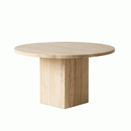 STELLAMEUBLES Table basse ZELDA en Travertin - 3667335113521