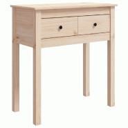 Table console 70x35x75 cm Bois massif de pin Modèle Ombre Boreal Prime - 814609