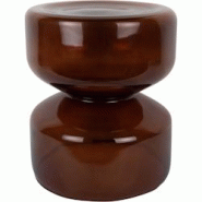 Table d'appoint en verre Doble marron Leitmotiv - marron 8714302771972