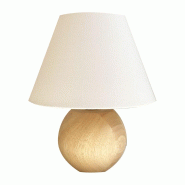 UNILUX Lampe à abat-jour Bloom, à LED, coloris blanc/hêtre - 3595560034550