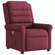VidaXL Fauteuil inclinable Rouge bordeaux Tissu Modèle Uvélis - 4015639