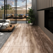 Vidaxl planche de plancher pvc autoadhésif 5,21m² 2mm délavage de bois 330195