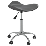 Vidaxl tabouret de salon et spa gris similicuir 323688