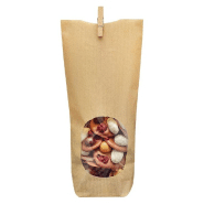 100 Sacs à fenêtre, kraft écru vergé et OPP, usage unique, fond cartonnette - SCTKFTPPMR-DN05/SC_0