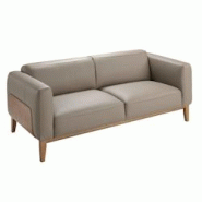 AC ANGEL CERDA Angel Cerdá Canapé 3 places en cuir vison 6029C 209 x 92 x 77 - gris fourrure 8435631002680 AC ANGEL CERDA Angel Cerdá Canapé 3 places en cuir vison 6029C 209 x 92 x 77 - gris fourrure 8435631002680