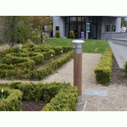 Borne lumineuse d'éclairage public / led / 10 - 30 w / en aluminium et bois / 1 - 2.3 m_1