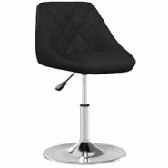 Décoshop26 - Chaise de salle à manger x1 hauteur réglable en PVC noir DEC025050 - noir 3000255043187 Décoshop26 - Chaise de salle à manger x1 hauteur réglable en PVC noir DEC025050 - noir 3000255043187