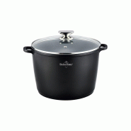 Faitout 24x18cm avec couvercle tous feux dont induction Basel Premium Collection Noir  SH-BDP24B usage non-intensif Swiss Haus - 5407011644738