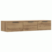 Helloshop26 - Armoire murale en bois d'ingénierie élégant et pratique 102 x 30 x 20 cm en bois chêne artisanal 02_0050989 - Bois massif 3000236684910