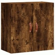 Helloshop26 - Armoire murale pratique en bois d'ingénierie 60 x 31 x 60 cm style moderne chêne fumé 02_0048789 - Bois massif 3000235476264