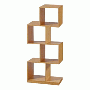 Helloshop26 - Bibliothèque à 4 niveaux bambou 130 x 55 x 30 cm naturel - Bambou 3000224458073