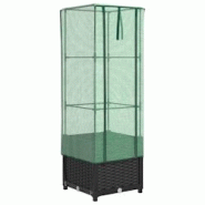 Helloshop26 - Jardinière bac lit surélevé plantes fleurs terrasse jardin surélevée avec housse aspect rotin 40 x 40 x 139 cm noir 02_0038773 - 30 Helloshop26 - Jardinière bac lit surélevé plantes fleurs terrasse jardin surélevée avec housse aspect rotin 40 x 40 x 139 cm noir 02_0038773 - 30