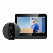 Interphone Vidéo 1080P Grand Écran Vision Nocturne Angle Large WiFi PIR Gris YONIS - gris 3615616948362 Interphone Vidéo 1080P Grand Écran Vision Nocturne Angle Large WiFi PIR Gris YONIS - gris 3615616948362