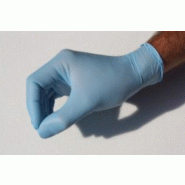 (Palette) 100 gants d'examens à usage unique CE en nitrile bleu non poudré - GNNPBL-IM05