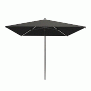 Parasol pour terrasse Pro Ouessant carré 180cm armature+toile+housse antracithe