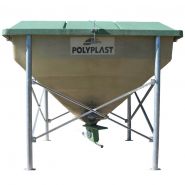 Plvra6 - stockage des céréales - trémie agricole en polyester polyvrac - 6m3